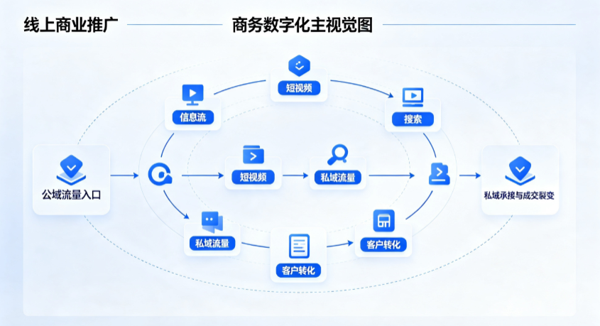 安阳县线上商业推广怎么做？全域流量闭环搭建与低成本转化实战指南